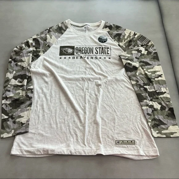 NWT OSU Beavers Baseball Style Long Sleeved Tee Shirt - Size XL - Picture 1 of 7